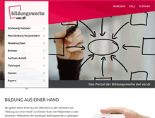 Tablet Screenshot of bildungswerke-verdi.de